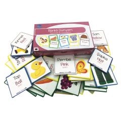 Renkli Dünyam – Resimli İlk Sözcüklerim-Zeka Kartları