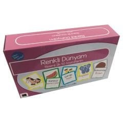 Renkli Dünyam – Resimli İlk Sözcüklerim-Zeka Kartları